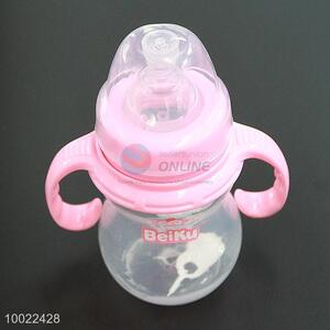 210ml High Quality Pink Feeding-bottle, Silicone Nipple PP Bottle Material