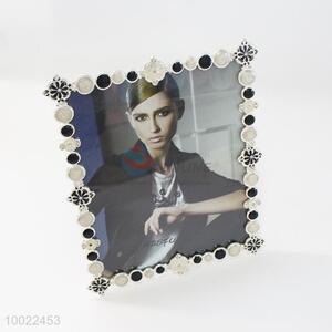 Hot sale 8*10 inch white&black diamond photo frame