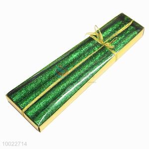 High Quality Green Paraffin Pillar Candles for Decoration