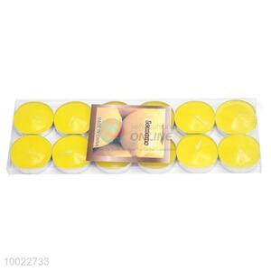 High Quality Yellow Round Craft Candle/Gift Candle