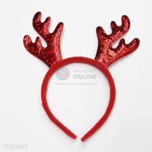 Hot Sale Cute Red Non-woven Christmas Deer Party Head Band