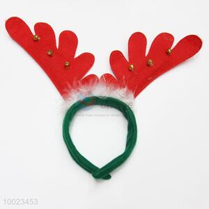 High Quality Kids and Adults Non-woven Christmas Deer with Small Bell Party Head Band