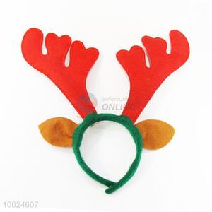 Red Head Band with Deer Horn for Christmas