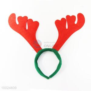 Red Head Band with Deer Horn for Christmas