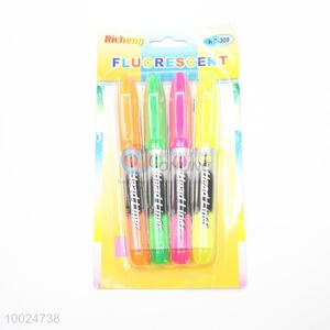 New Arrival 4 Pieces Long Highlighter Pens Brilliant Color Leery Brand