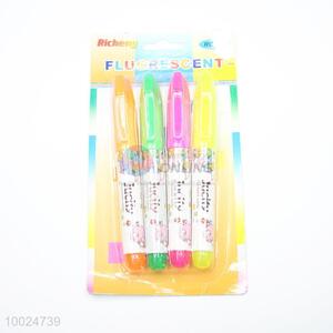 New Arrival 4 Pieces Highlighter Pens Brilliant Color Leery Brand