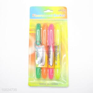 New Arrival 4 Pieces Highlighter Pens Brilliant Color Leery Brand
