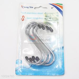 4 Pieces/Set 8*3.5cm Stainless Hooks