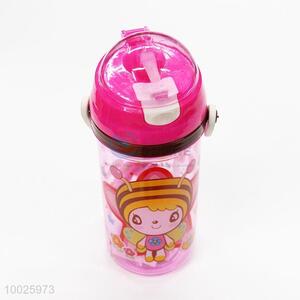 High Quality 550ML Cartoon Sports Bottle With Straw And Strap