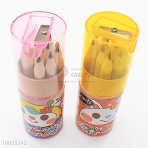 Popular Wooden Pole Colorful Pencils Together with Pencil Sharpener
