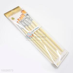Popular Flat Head Paintbrushes Set of 6pcs