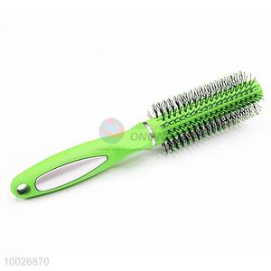 Green Plastic Curling Beauty Salon Hair Comb for Woman