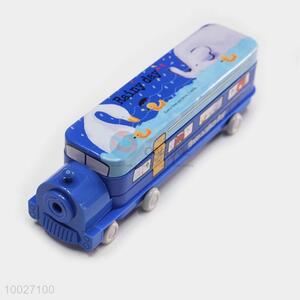 New Wholesale Children Cartoon Iron Mini-train Pen/Pencil Box
