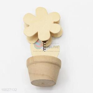 Special gift natural color flower wood card holders