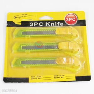 2.5*14CM 3PC Yellow Art Knife Set