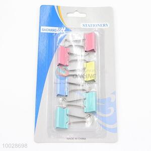 Colored iron binder clip