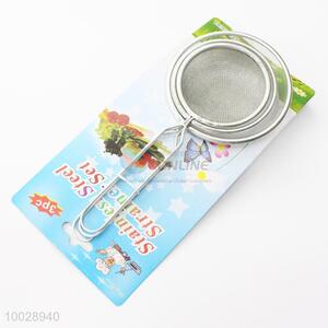 12cm/14cm/16cm Stainless Steel Mesh Strainers with Hollow Handle