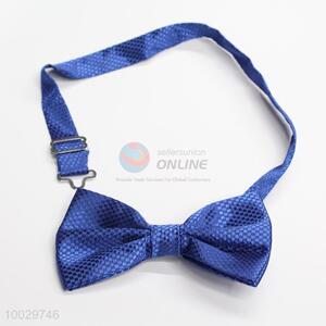 Adjustable blue bow tie