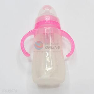 240ML Double Handle Silica Gel Baby Feeding-bottle