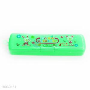Wholesale Candy Boy Green Transparent Plastic Pencil Box