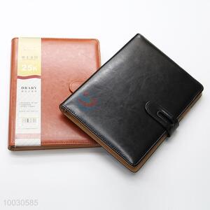 25k PU leather business notebook with button