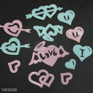 Pink and Blue Heart Luminous Sticker In The Dark for Home Decoration