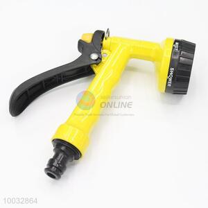 Yellow zinc alloy high pressure water spray gun for car wash/garden