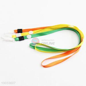 1.0 green/yellow/orange nylon lanyard neck strap