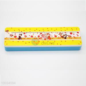 Multifunctional plastic pencil case/box with ruler