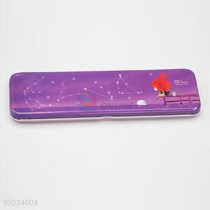 Mini purple iron pencil case