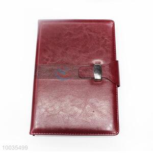 High Quality Red Wine PU Cover Notebook/Memo
