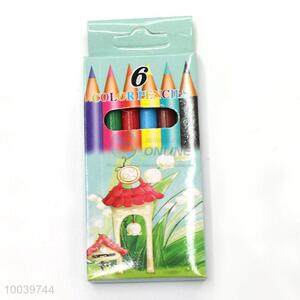 6 colors school supplies students fashion wooden pencil pen