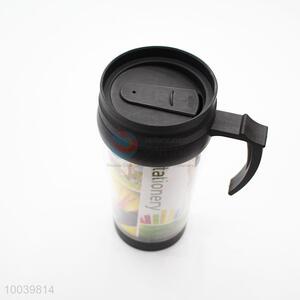 High Quality Colorful PP+PS Double Wall Auto Mug/Travel Mug