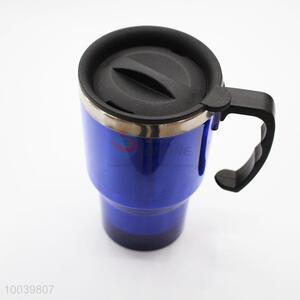 High Quality Blue PP+PS Double Wall Auto Mug/Travel Mug