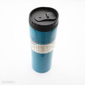 High Quality Light Blue With New Design PP+PS Double Wall Auto Mug/Travel Mug