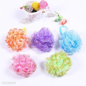 High Quality Colourful Bath Ball Printed with Flowers