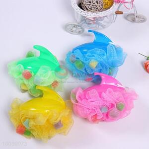 New Design Colourful Bath Ball with Handle and Sponge