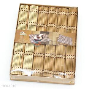 Hot-sale Wholesale price 45*30cm 6 pcs/set bamboo <em>placemat</em>