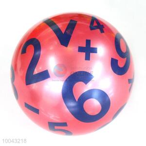 20cm number printed pvc elastic soccer soft bouncy toy balls