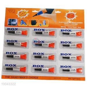 1.5g Rox school strong super glue for plastic/metal/rubber/paper&leather