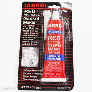 Red specially formulated super transparent glue glear RTV silicone gasket maker