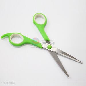 Stainless steel scissor with green handle