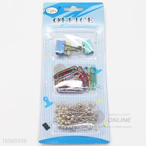Top Quality Stationary Set of Clips, Paper Clips and Pushpins
