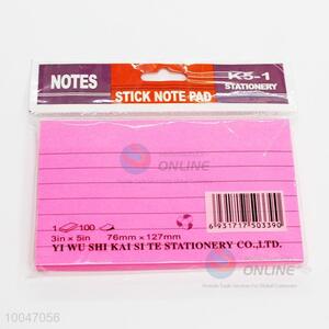Rose red 76*127mm 3in*5in paper sticky pad
