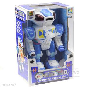 Hot cute electric toy of blue extra-terrestrial robot