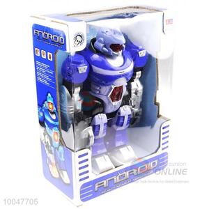 Hot cute electric toy of royalblue robot