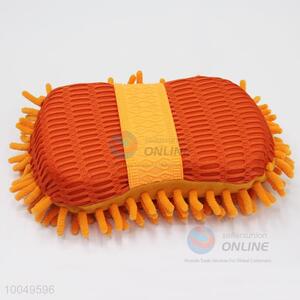 Hot Sale 22*11*6CM Orange Cleaning Tool Chenille and Figure Eight Car Sponge Block