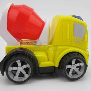 A series of cute  mixed colour inertial construction truck