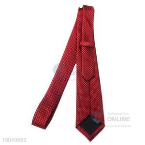 Factory direct noble red polyester printing silk ties for men