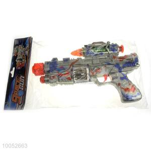 Hot sell electric voice gun toy with light and music